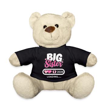 Grande soeur Chargement 2026 | Chemise d’annonce - Nounours - noir - Devant