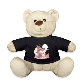 Sorcière douillette et feuilles d'automne - Nounours - noir - Devant