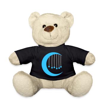 Blå måne med vindspel - Teddy Bear - black - Front
