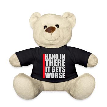 Tiens bon, ça empire. Drôle de plaisir. Dire - Nounours - noir - Devant