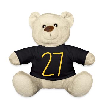 27 - Teddy Bear - black - Front