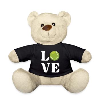 Tennis-Liebhaber - Teddy - Schwarz - Vorne