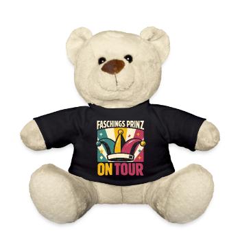 Faschingsprinz on Tour Karneval Konfetti - Teddy - Schwarz - Vorne