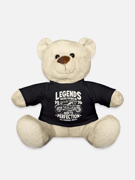 1976 Vintage Anniversaire Moto Cadeau - Nounours - noir