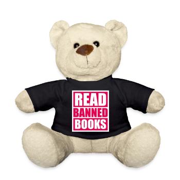 Lire des livres interdits Verbotene Bücher Lesen Freiheit - Nounours - noir - Devant