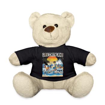 Griechenland Urlaub Vintage Strand - Teddy - Schwarz - Vorne