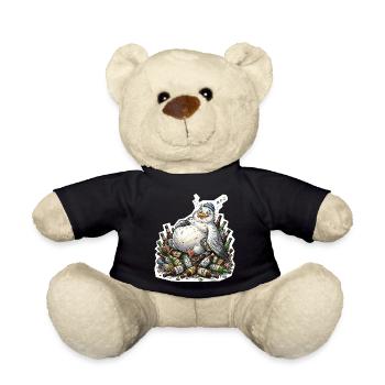 Betrunkene Möwe Bier - Teddy - Schwarz - Vorne