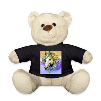 horse - Teddy Bear - black - Front