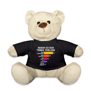 warum ich beim tennis verliere  - Teddy - Schwarz - Vorne