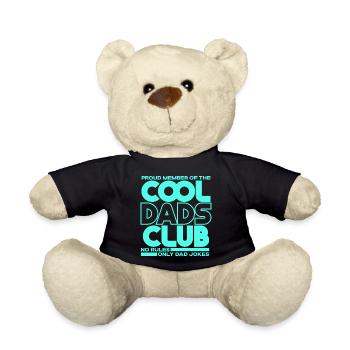Cool Dads Club - Papa Vatertag Geschenk - Teddy - Schwarz - Vorne