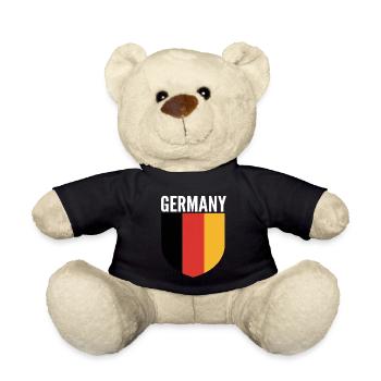 Germany Shield Flag Design - Teddy Bear - black - Front