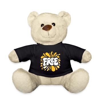 Liberty in Pop Yellow Shards - Teddy Bear - black - Front