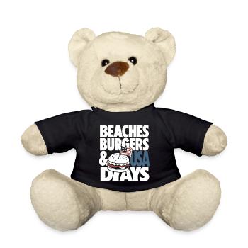Beaches Burgers USA Days Design - Teddy - Schwarz - Vorne