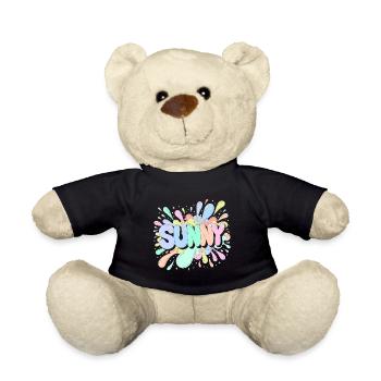 Sunny Splash Pastel Buchstaben - Teddy - Schwarz - Vorne