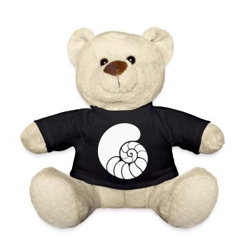 Spiral Pattern Shell - Teddy Bear - black - Front