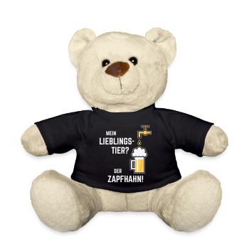 Mein Lieblingstier? Der Zapfhahn! (Bier / 3C) - Teddy - Schwarz - Vorne