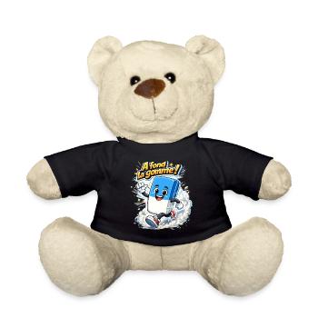 A fond la gomme ! - Nounours - noir - Devant