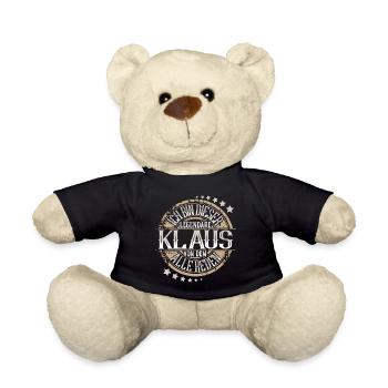 Klaus - Teddy - Schwarz - Vorne