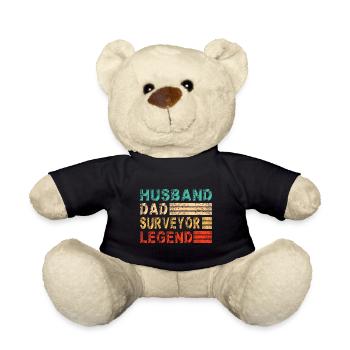 Surveyor Dad Vermessser Landvermesser Papa Lustig - Teddy Bear - black - Front