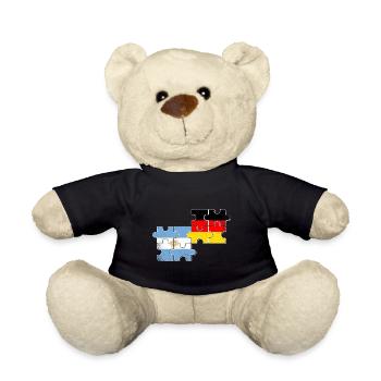 Argentina Germany Argentinian German - Teddy Bear - black - Front