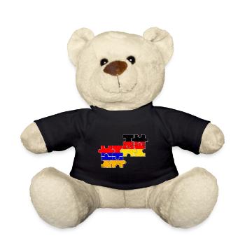Armenien Deutschland Flagge Armenier Deutscher - Teddy - Schwarz - Vorne