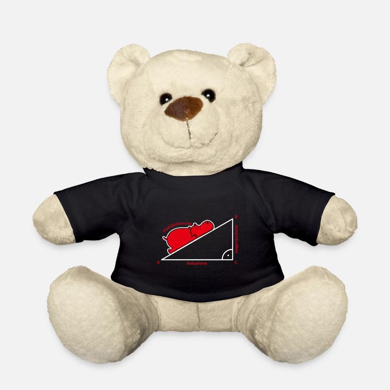 Hippotenuse Pythagoras Mathe Hippo Lehrer Geschenk - Teddy - Schwarz