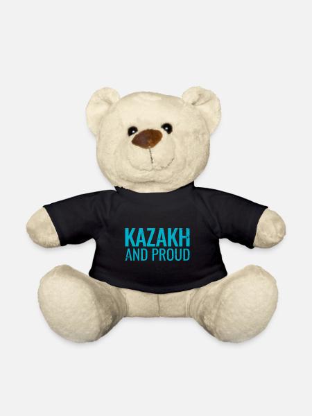 Kazakh And Proud Kasachstan Kasachisch Kasache - Teddy - Schwarz