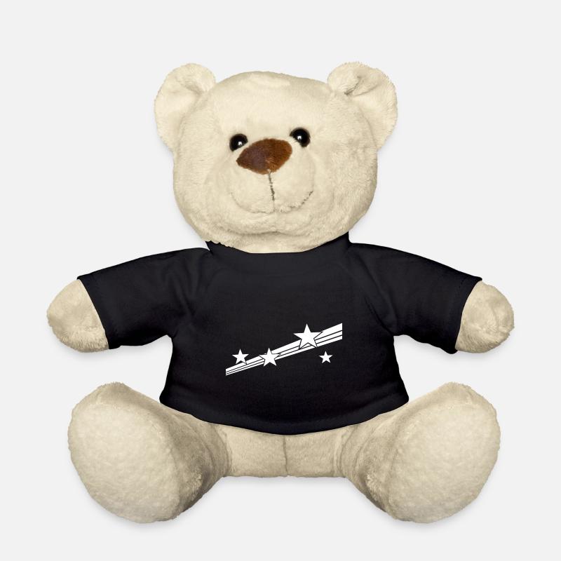 star - Teddy Bear - black