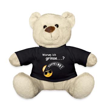KOPFKINO - Emoji grimaçant - Nounours - noir - Devant