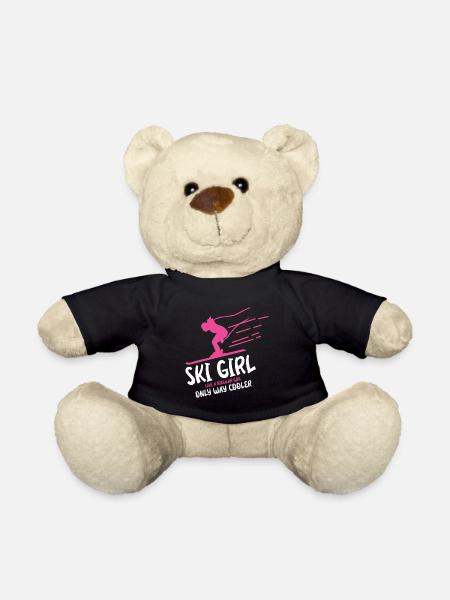 Ski Girl - Teddy Bear - black