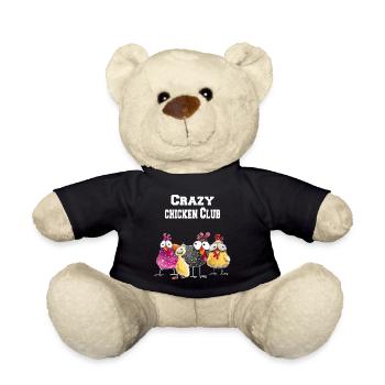 Crazy Chicken Club - Teddy Bear - black - Front