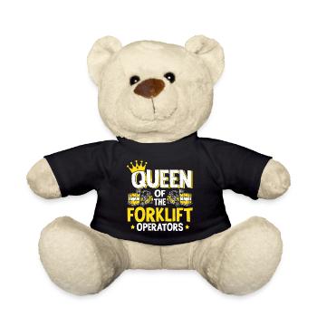Forklift Driver Forklift Operator - Teddy Bear - black - Front