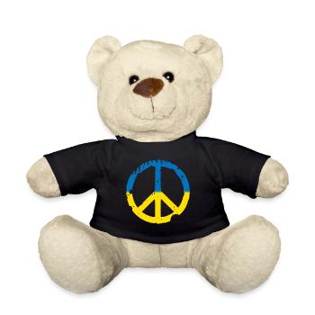 PAIX UKRAINE - STOP WAR - GRATUIT - Nounours - noir - Devant