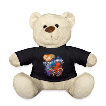 Nautilus et poulpe sont mes animaux préférés - Nounours - noir - Devant