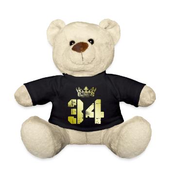 34 Zahl Krone - Teddy - Schwarz - Vorne