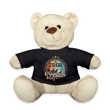 Mai 2008 Original Geburtstagsgeschenk Mai 2008 - Teddy - Schwarz - Vorne