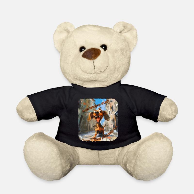 Dackel Lustig Hund Spruch - Teddy - Schwarz