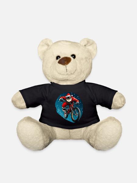 Downhiller Weihnachtsmann / Downhill Bike - Teddy - Schwarz
