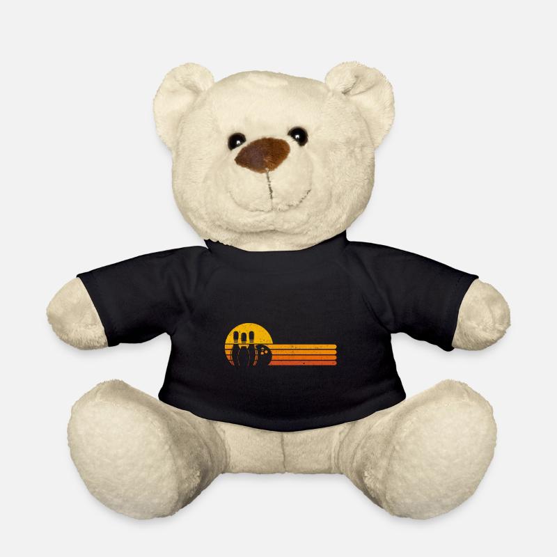 Bowling rétro quilles quilles cadeau - Nounours - noir
