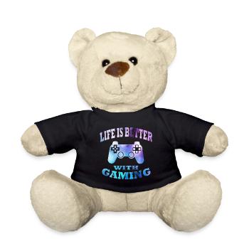Gaming - Teddy Bear - black - Front