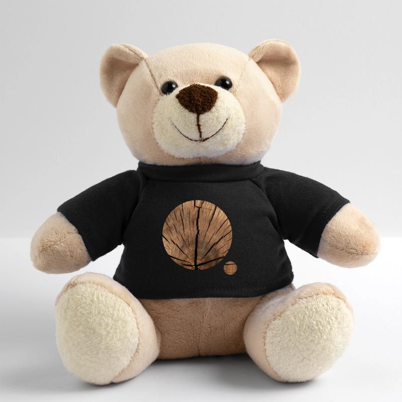 Wood pattern circles Teddy Bear