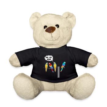 wlan unter Papageien - Teddy - Schwarz - Vorne