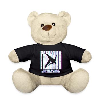 Parkour Freerunning Le Parcour Traceur Geschenk - Teddy - Schwarz - Vorne