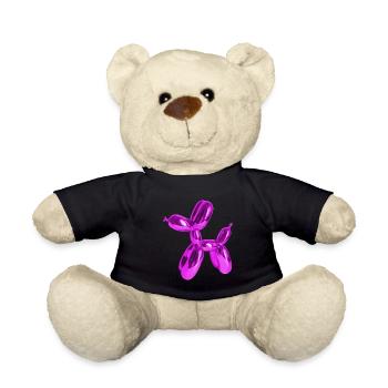 Balloon Pink Dog | Dog lovers dog owners - Teddy Bear - black - Front