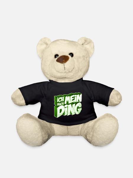 Ich mach mein Ding | Motivation Geschenkidee - Teddy - Schwarz