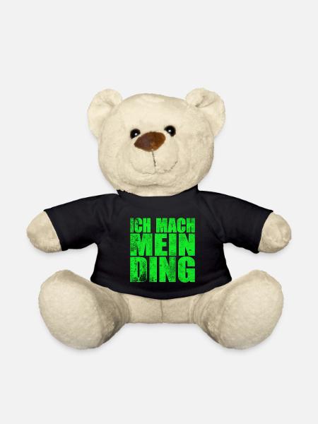 Ich mach mein Ding | Motivation Geschenkidee - Teddy - Schwarz