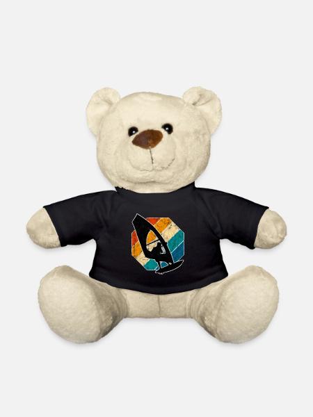 Windsurfer Windsurfer Windsurfing Retro Surf - Nounours - noir