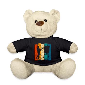 Kunst Retro Künstler Künstlerin Malerei Malerin - Teddy - Schwarz - Vorne