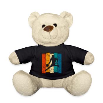 Basketball Retro Basketball Player Basketball Player - Teddy Bear - black - Front