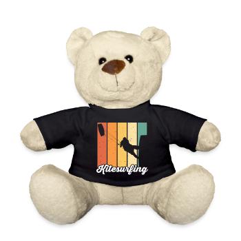 Kitesurfen Kiteboarding Kite Kiten - Teddy - Schwarz - Vorne
